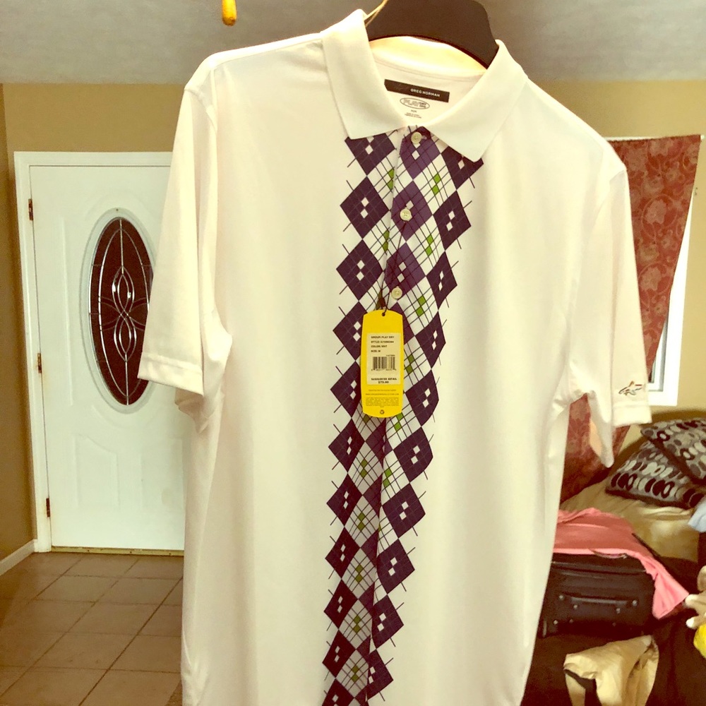 Medium Greg Norman golf polo play dri